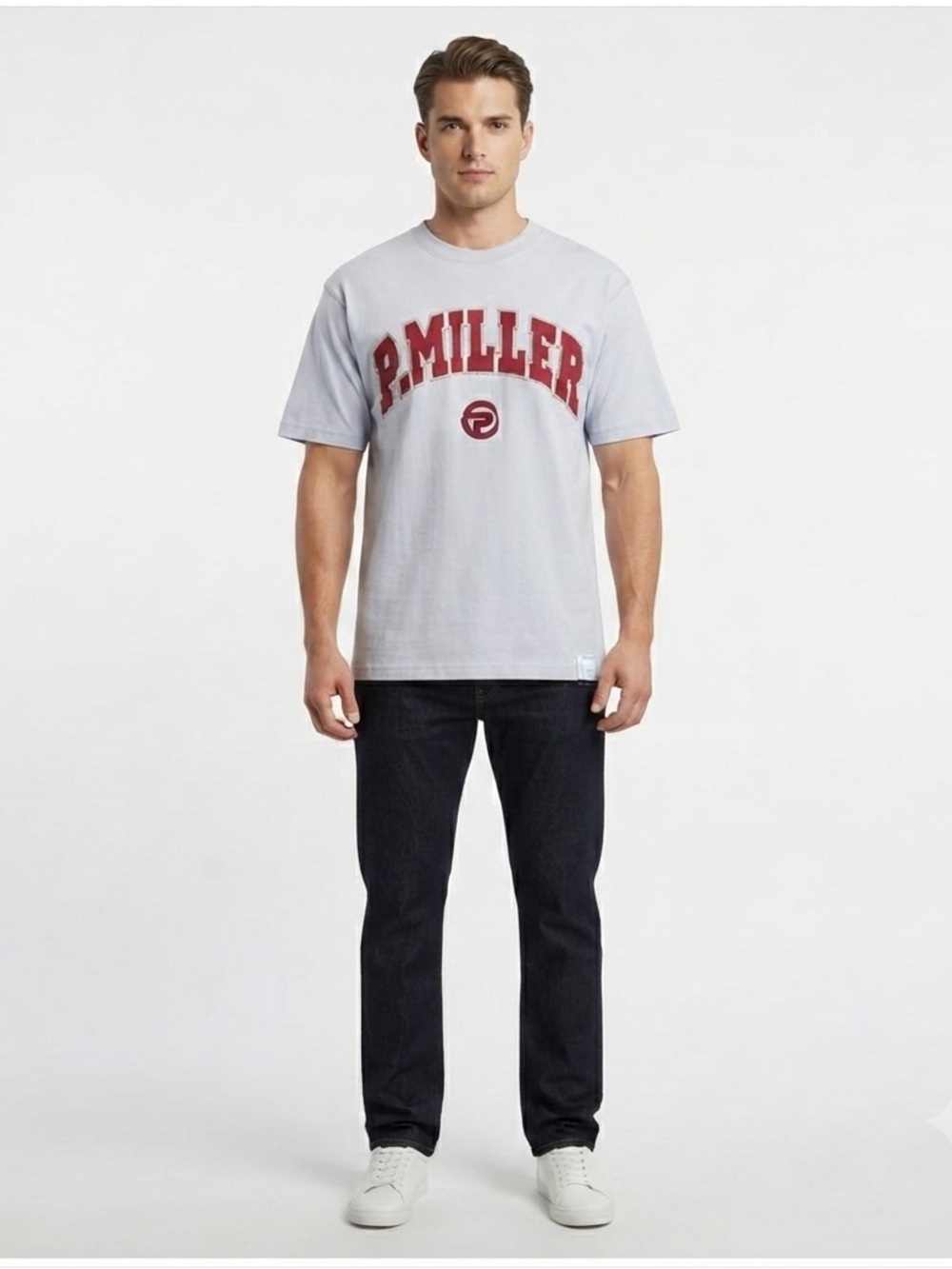 P. Miller White and Red Graphic T-Shirt Vintage